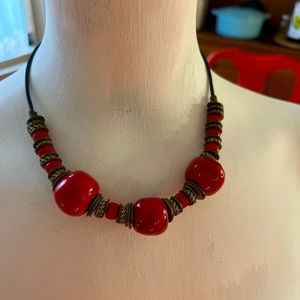 1970’s vintage boho wood and resin beads $35